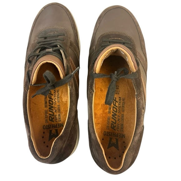 Mephisto Vito Men's Dark Brown and Tan Sneakers Sz 11.5 Leather and suede - Picture 12 of 16